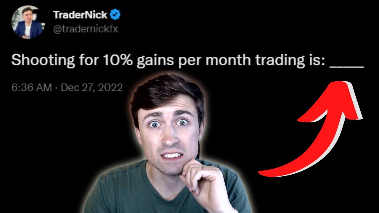 Shooting for 10% gains per month trading forex is: _____